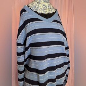 VTG Y2K Oversized Striped Knit Sweater